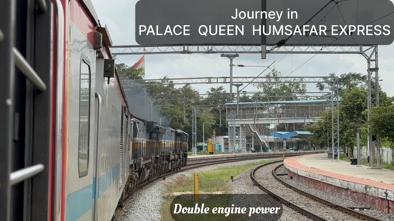 Smoking 9000HP EMD twins journey from Bengaluru to Mysuru in Palace queen Humsafar express | IR