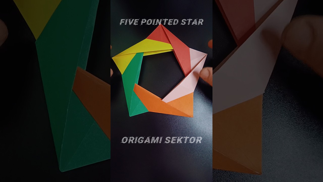 ORIGAMI FIVE POINTED STAR EASY CRAFT TUTORIAL | DIY PAPER ORIGAMI STAR