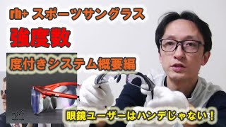 rh+ 強度近視向け スポーツサングラス度付きシステム『サミットシステム』の概要！