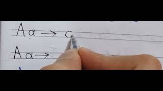 طريقة كتابة حرف Aa ازاى اعلم الطفل يكتب حرف a بسهولة How can I write letter a capital and small