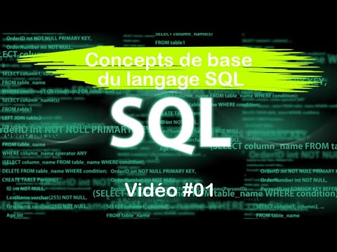 Langage SQL #01: Concepts de base du langage SQL - YouTube