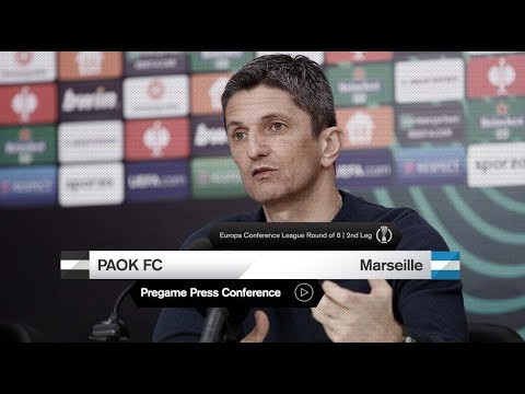 Pre game: Press Conference: PAOK FC - Marseille  – Live PAOK TV