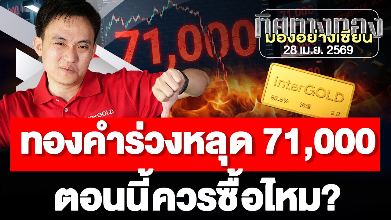 ⁣ทองคำร่วงหลุด 71,000 ตอนนี้น่าเข้าซื้อไหม? l วิเคราะห์กราฟทอง l ทิศทางทองมองอย่างเซียน Ep.167