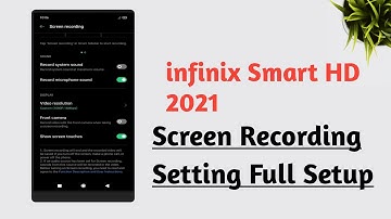 infinix Smart HD 2021 How To Use Screen Recording Feature