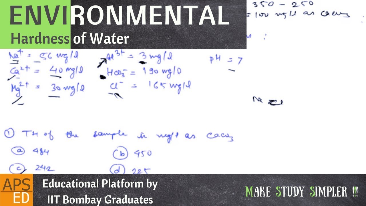 Hardness of Water | Solved Examples | Environmental ...