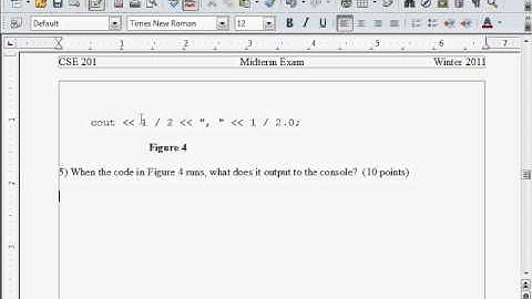 CSUSB CSE201  Lecture 13: Midterm Solutions