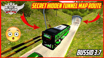 NEW HIDDEN SECRET TUNNEL ROUTE MAP FOR bus simulator Indonesia |BUSSID V3.7|#bussidmods