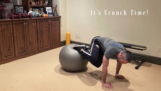 Knee Crunch With Oblique Twist
