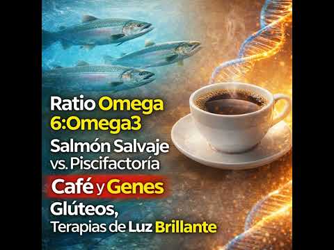 Ratio Omega 6:Omega 3, Salmón Salvaje vs. Piscifactoría, Café y Genes, Glúteos, Terapias de Luz B...