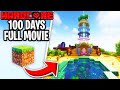 I survived 100 days in one block skyblock in minecraft hardcore