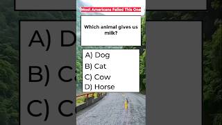 Which animal gives us milk❓| Pasha Quiz World #quiztime #gkquiz #generalknowledge