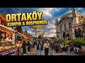 Ortaköy Istanbul Walking Tour | Bosphorus, Crowds &amp; Street Life (4K)