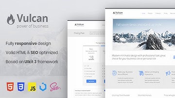 Vulcan - Minimalist Business HTML Template | Themeforest Website Templates and Themes