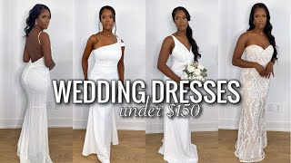 AFFORDABLE WEDDING DRESSES UNDER $150| LULUS WEDDING DRESSES