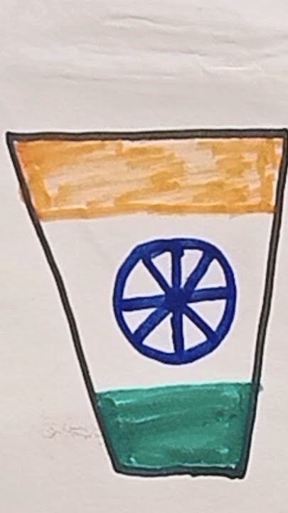 #indianflag #india #indian #jaihind #vandematram #independenceday #easy drawing #art #video #viralqq