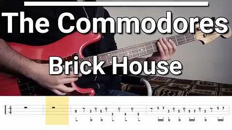 The Commodores - Brick House (Bass Cover) TABS