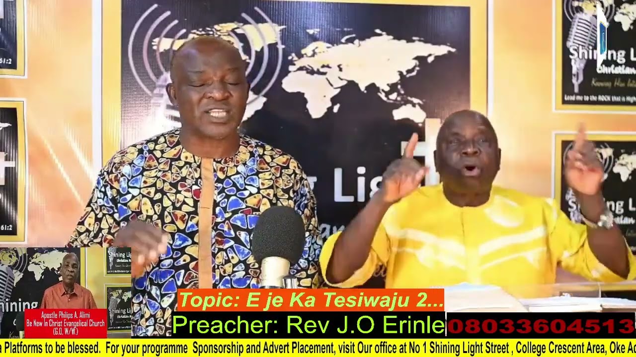 E je ka Tesiwaju Part 2 By Rev I.L Olaseinde