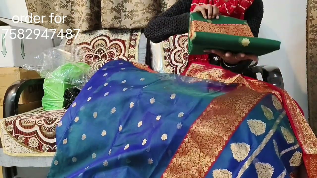 original handloom chanderi saree more collections information contact whatsapp 7582947487..