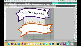 How to add curve text to word banner in Silhouette