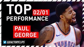 Paul George Top Full Highlights Vs Nuggets - 43 Points, All-Star 2018.02.01