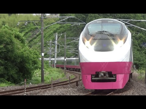E657系K12(スカーレッドブロッサム塗装)編成（24M  特急ひたち24号  品川行き）湯本ー泉間を通過