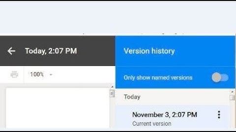 Google Docs Collaboration 1.4 Version Control