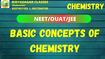Basic Concepts of Chemistry || OUAT || NEET || JEE || Chemistry ||