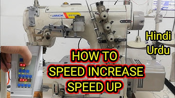 how to increase speed of jack jk-8669BD interlock machine  in urdu & hindi by gm electronics tech