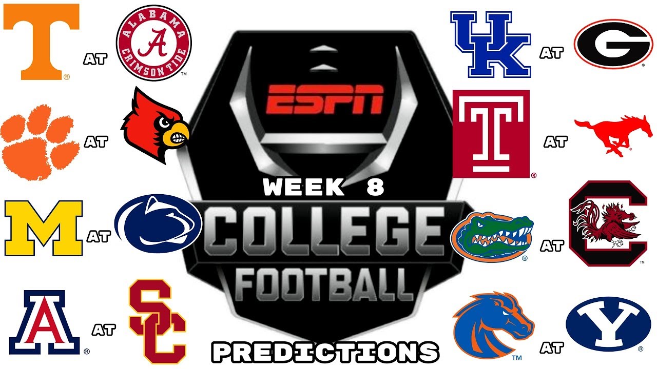WEEK 8 COLLEGE FOOTBALL PREDICTIONS YouTube week-8-college-football-predictions-youtube