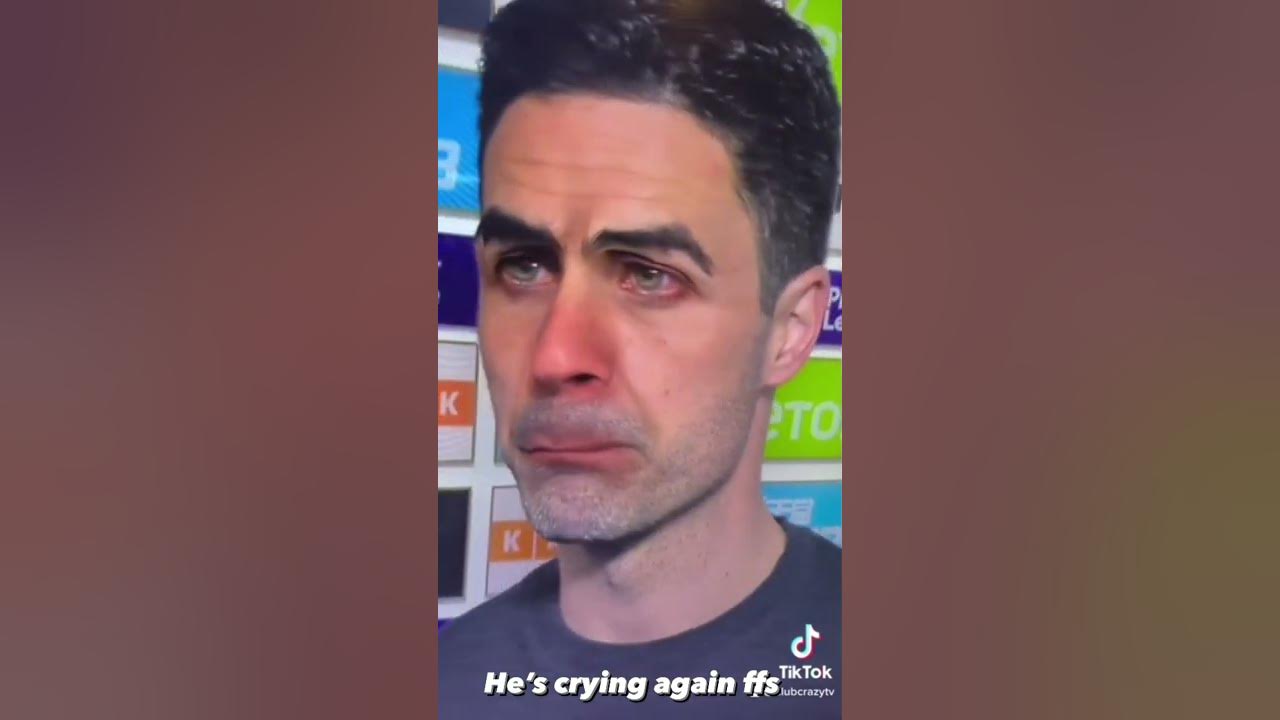 MIKEL ARTETA CRYING AFTER NEWCASTLE DEFEAT LOL @club100tv - YouTube