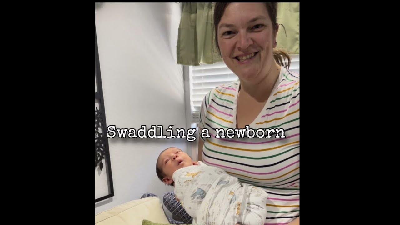 How to swaddle a newborn baby YouTube