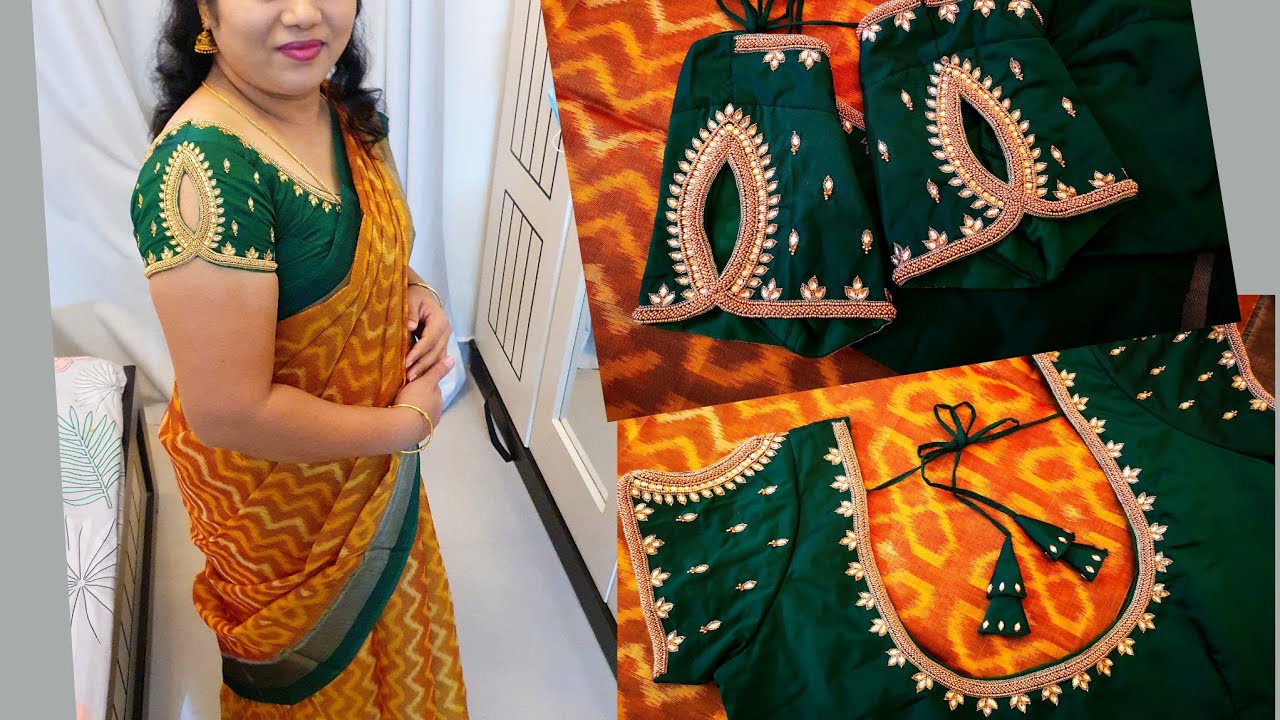 Cut Work Sleeves l Aari work with Normal Needle l Maggam Work l Vaanavil World