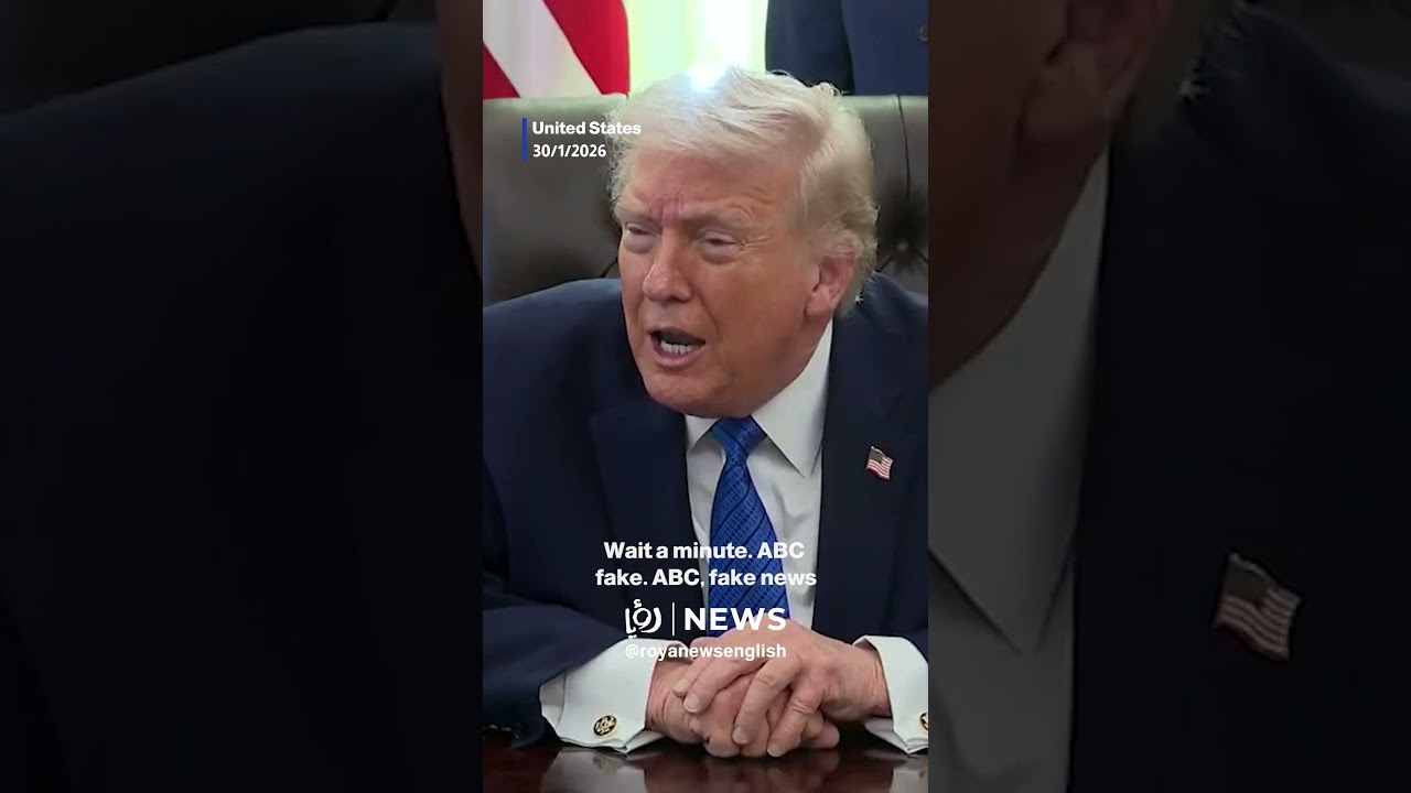 Trump calls ABC “fake news” and reporter “loud” while dodging IRS lawsuit questions