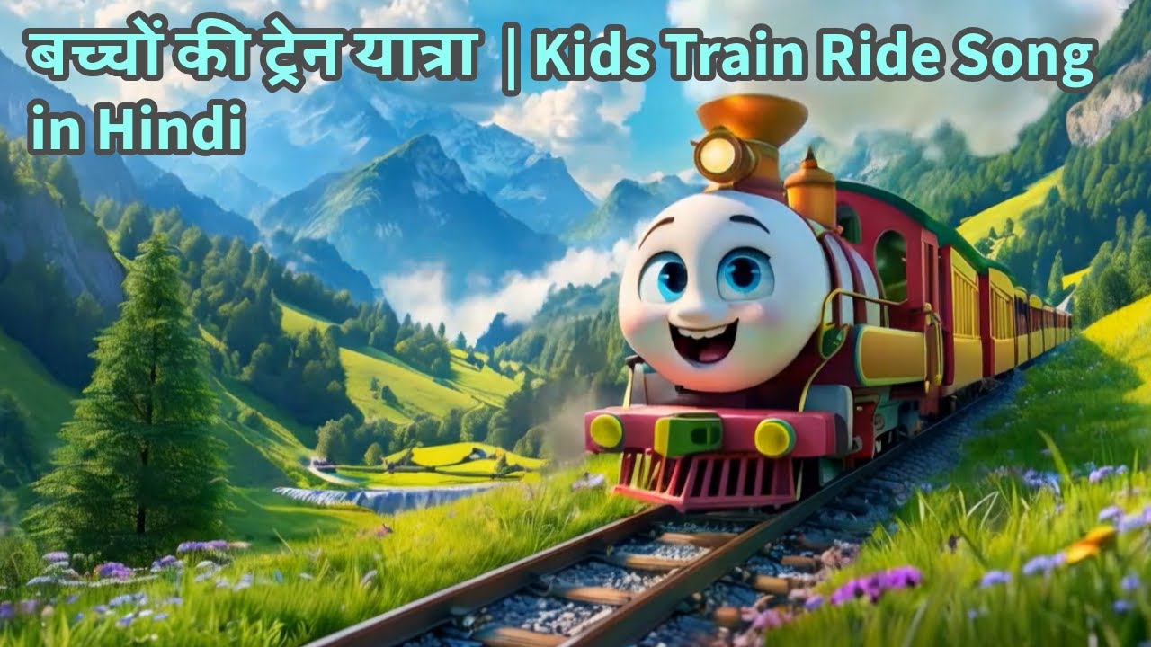 बच्चों की ट्रेन यात्रा | Kids Train Ride Song in Hindi - YouTube