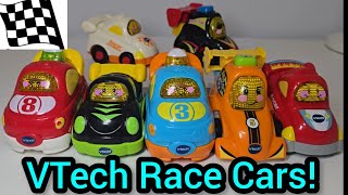 Toot toot drivers race cars.Vtech Go Go smart wheels race cars.