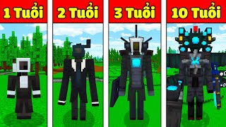 JAYGRAY TRIỆU HỒI THÀNH CÔNG GIA ĐÌNH TITAN CAMERA MAN TỪ 1-100 TUỔI TRONG MINECRAFT*SKIBIDI TOILET