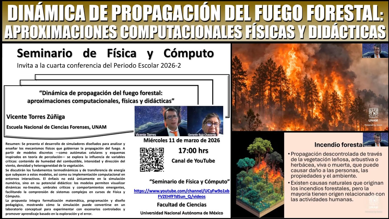 Dinámica de propagación de fuego forestal: aproximación computacional física y didáctica (Vicente T)