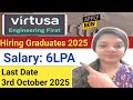 Virtusa biggest Hiring 2025 | Software developer & Software testing roles | Apply Now