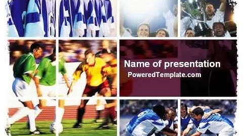 Soccer Team PowerPoint Template by PoweredTemplate.com