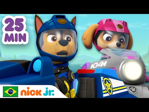 Patrulha Canina | 35 MINUTOS de Moto-Filhotes! | Nick Jr. em Português