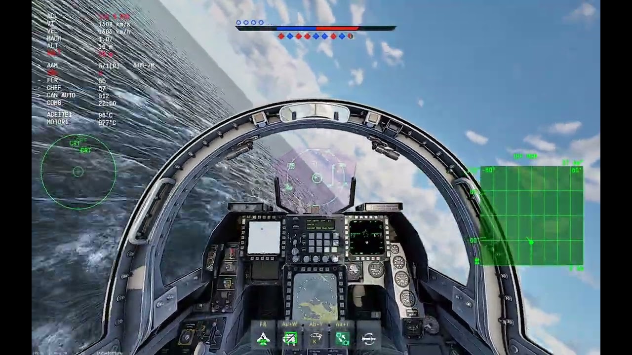 War Thunder - F2A ADTW vs Su-30 - Sim battles