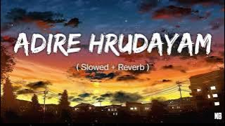 Adire hrudayam 💖  ( Slowed   Reverb ) || NB VIDS