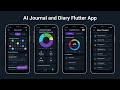 AI Journal & Diary Flutter App UI Kit + Mood Tracker