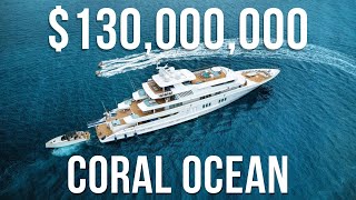$130M Coral Ocean Mega Yacht by Lurssen Yachts | Luxury Sailing Yacht Tour | Mania Luxury