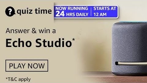 Amazon Quiz Answers Today | Win Echo Studio | Amazon Quiz Today | Vikas Kohli | 23 February 2021