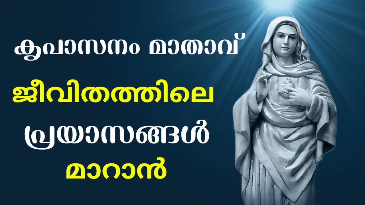 കൃപാസനം മാതാവ് - ജീവിതത്തിലെ പ്രയാസങ്ങൾ മാറാൻ ഈ പ്രാർത്ഥന ശ്രദ്ധിക്കൂ | Morning Prayer l ente Amma