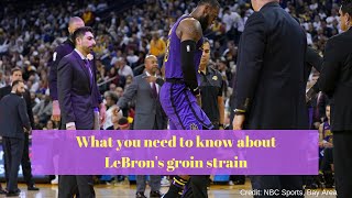 LeBron James' groin strain:  What you need to know