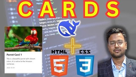 Making  Of Stylish  Cards  Using Deep Seek  AI | HTML & CSS | Shubham Bytes