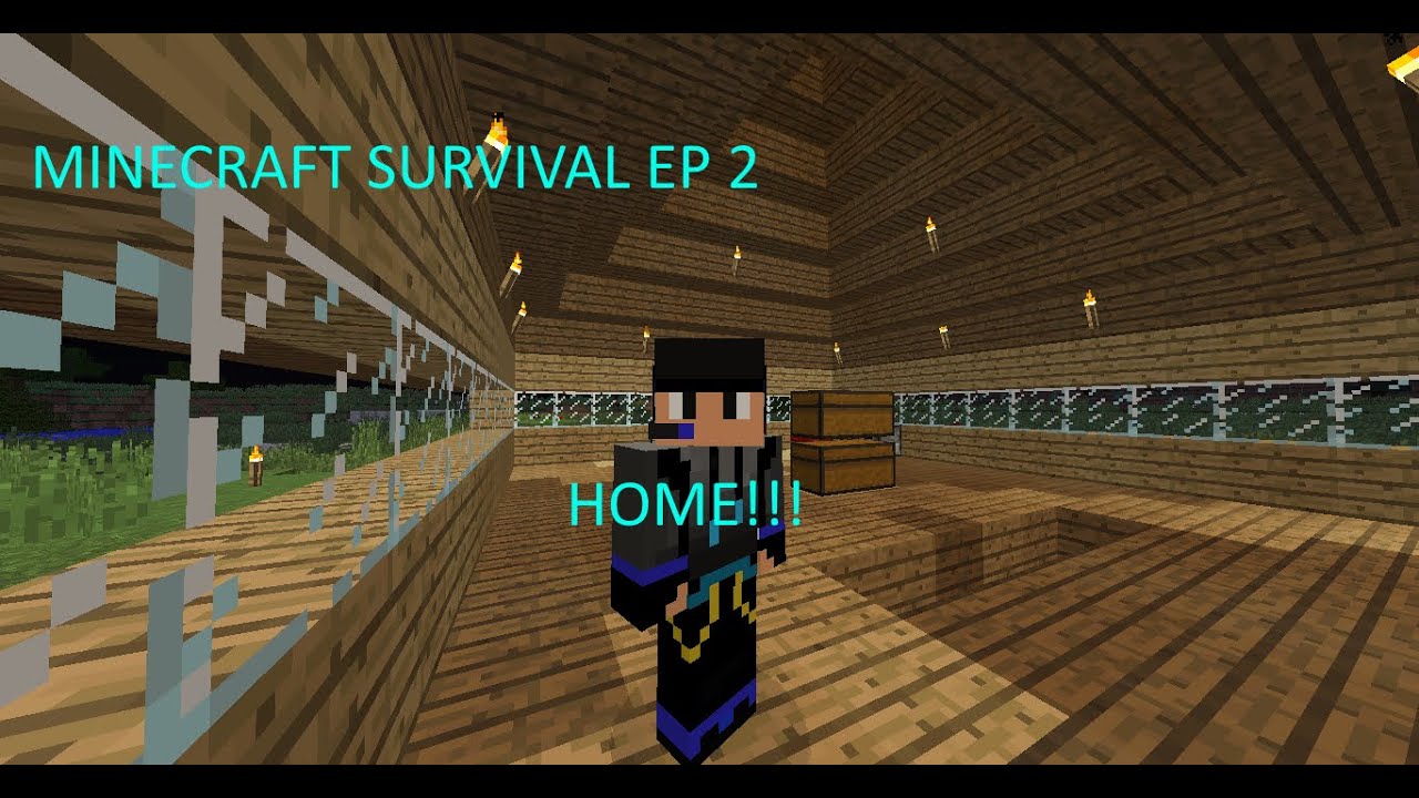 MineCraft Survival EP 2 {Home...} - YouTube