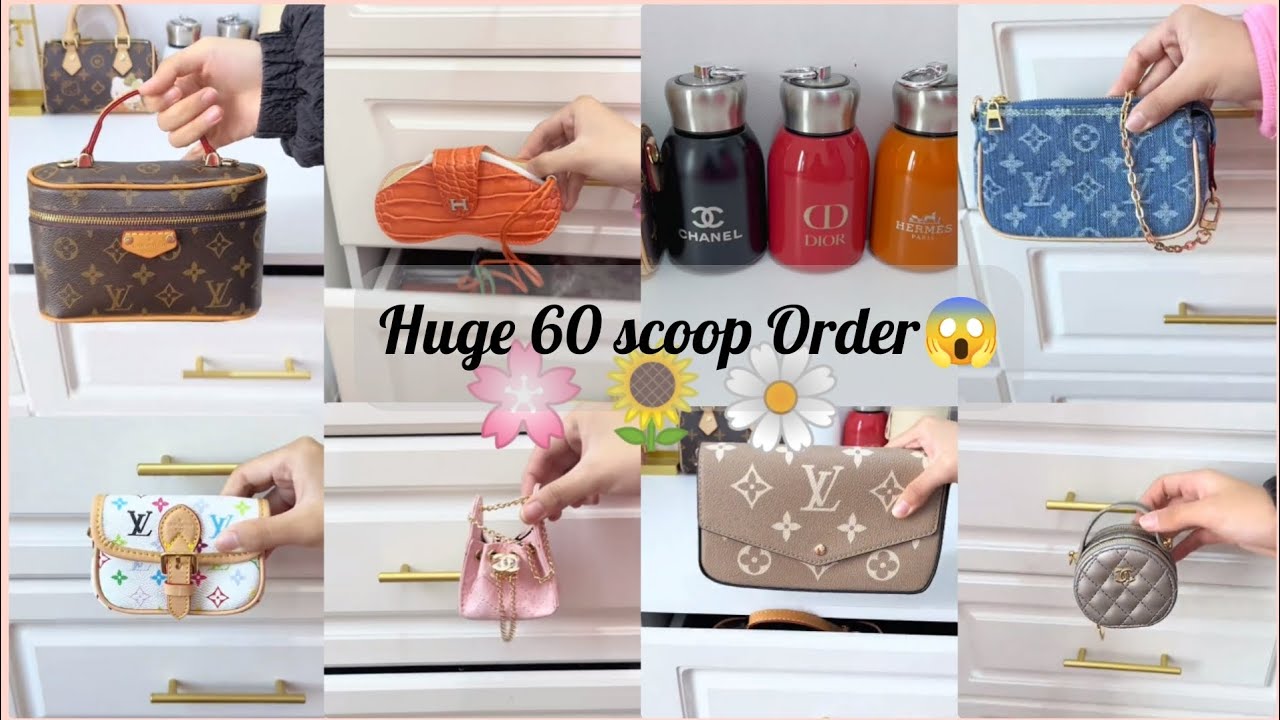 Omg😱60 Scoop Mystery MiniBag Extravaganza | All Designer Brands Inside!😱 Packing| ASMR 🌸